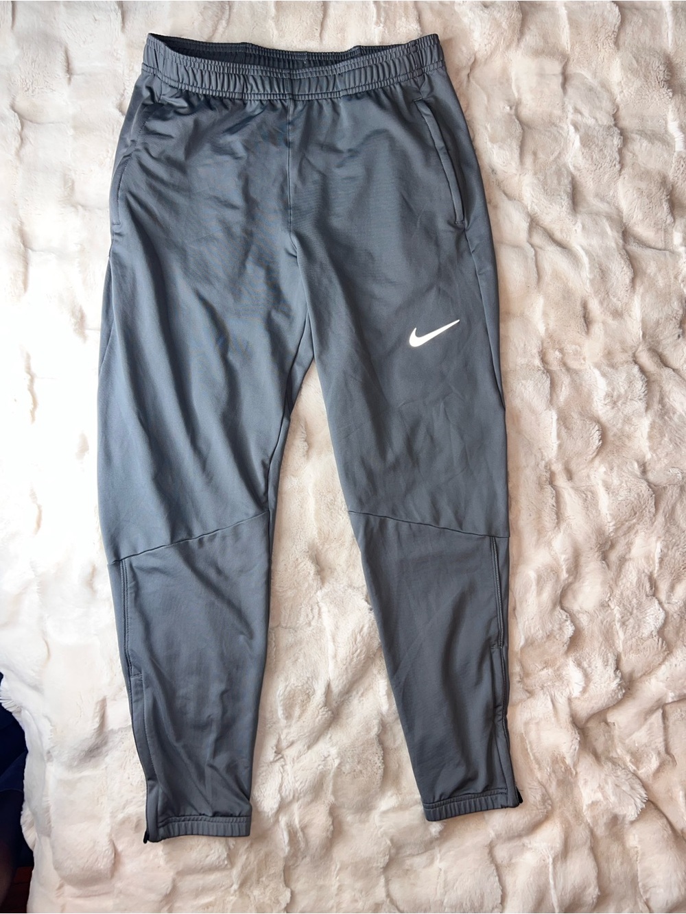 Nike Men’s | SML | Nike Dark Gray Athletic Track Pants with White Swoosh